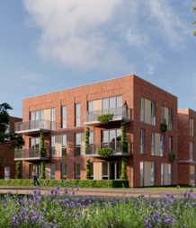 Flora - situatietekening appartementen met Ribesstraat